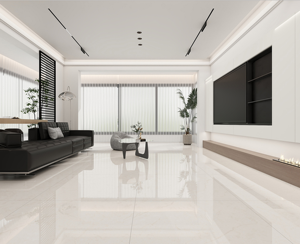 Piastrella in Gres Porcellanato Smaltato 1000x1000mm, Motivo Marmo Beige, Facile Manutenzione, Resistente alle Macchie, Garanzia <span class=keywords><strong>5</strong></span>+ Anni per Hall di Hotel - Product Image 2