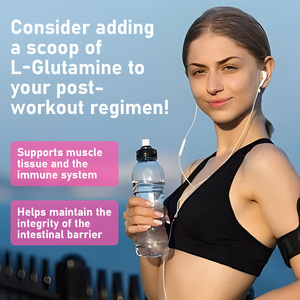 Helps Maintain Muscle Health L-Glutamine Powder Pure Formula Post Workout Recovery L-Glutamine <b>Supplement</b> Powder - Product Image 4
