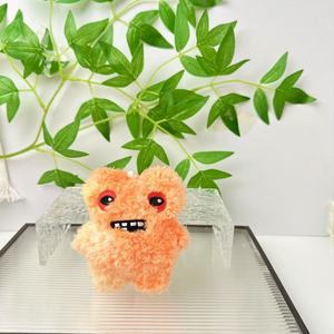 Nuevo 11cm encantador feo diente monstruo tesoro tercera generación moda muñeca peluche laboratorio monstruo colgante llavero - Product Image 2