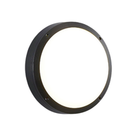 D220mm forme ronde monté en surface boîtier noir 9W 3000K 6000K extérieur intérieur double usage LED plafonnier