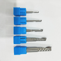 Grosir OEM/ODM 5A Single Flute Shank Spiral Tungsten Steel Alloy High Precision Five Axis CNC End Mill 1F Milling Cutter