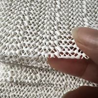 Sous-couche de tapis découpable en PVC tissé à motif quadrillé, antidérapante, écologique, résistante aux taches, avec support en PVC antidérapant