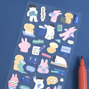 1 hoja por paquete, serie Join Me, <span class=keywords><strong>arte</strong></span> de pegatinas estilo coreano para diarios creativos, collage DIY - Product Image 3