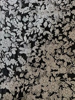 Tissu textile jacquard brodé floral en polyester, vente chaude