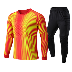 Maglie da <span class=keywords><strong>Calcio</strong></span> Personalizzate, Magliette da <span class=keywords><strong>Portiere</strong></span> a Maniche Lunghe, Completo da Allenamento per Portieri, Kit di Protezione, Abbigliamento Sportivo - Product Image 2
