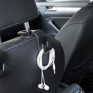 Car Seat Back <b>Hooks</b> Clip On <b>Plastic</b> 4 Pack 20kg Capacity For Headrest Storage - Product Image 1