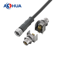 Câble étanche pour éclairage Led automobile M08 3 4 5 6 8Pin mâle femelle amarrage métal écrou vis verrouillage connecteur Led