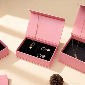 Custom Logo Jewelry Storage Flannel Bag with Drawer Jewelry <b>Box</b> and Gift Packaging OEM ODM Wholesale - Product Image 4