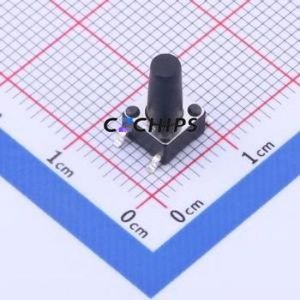 K2-1102SP-O3SC-04 Tactile Switch SMD-4P,6x6mm Switch 1.8N Vertical Mount 6mm 6mm - Product Image 1