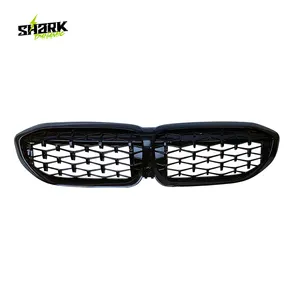 Front Grille For Bmw G20 3 Series Diamond Front Grille chrome/gloss black