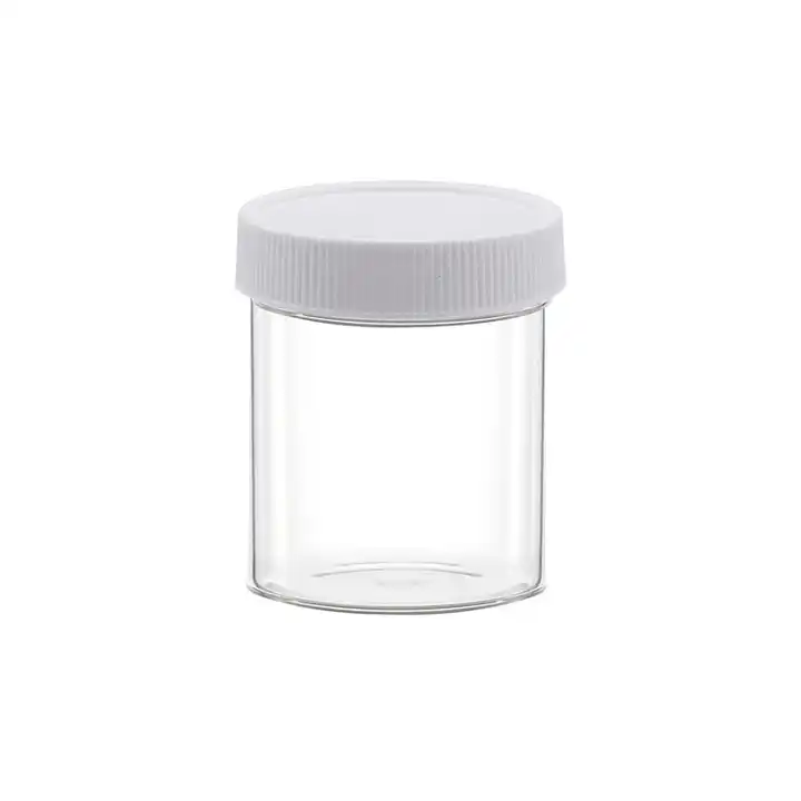 empty clear plastic slime jars refillable