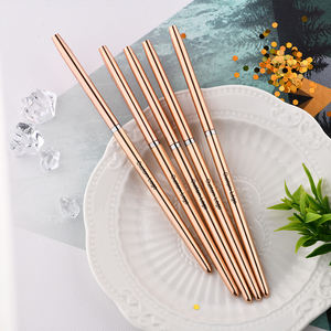 Золотисто-каштановый от китайского поставщика, роскошные ювелирные изделия из чистого цвета розового золота с металлической ручкой 3D УФ-гель тонкий лайнер Nail <span class=keywords><strong>Art</strong></span> Кисть для макияжа кисть для ногтей кисть, 5 шт. в наборе - Product Image 5