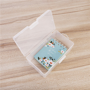Mini caja organizadora de plástico transparente <span class=keywords><strong>Rectangular</strong></span>, contenedores con tapas con bisagras para artículos pequeños y otros proyectos de artesanía - Product Image 5