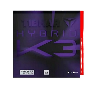 Caoutchouc de tennis de table TIBHAR K3 K3PRO K3FX avec picots collants et éponge allemande à petits pores pour attaque rapide et topspin - Product Image 1