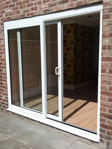 72*80 אינץ כפול זכוכית pvc דלת הזזה חלונות דלת הזזה דלתות pvc - Product Image 3