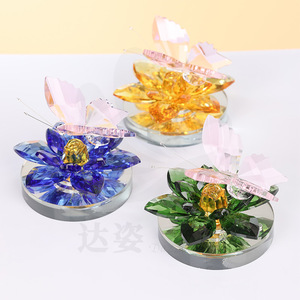 Ornement papillon en verre cristal pour tableau de bord de voiture, figurine décorative, cadeau - Product Image 3