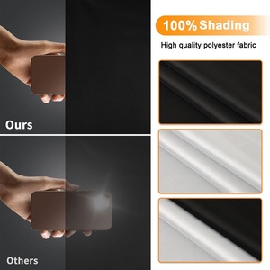 Bedroom <strong>Blackout</strong> <strong>Blinds</strong> Portable No Drill Easy Cut to Size for Home <strong>Travel</strong> Black <strong>Blackout</strong> Curtains - Product Image 4