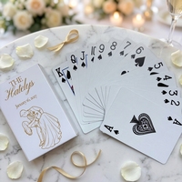 Cartes à jouer de mariage personnalisées de luxe, imprimées sur mesure, noms et date personnalisés, écologiques, marque Yvvei, jeu de poker, emballage personnalisé en papier