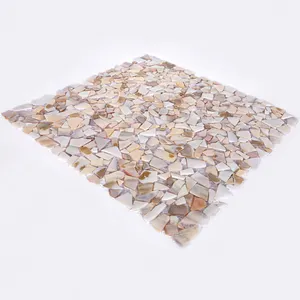 Shell Porcelain Ceramic Craft Mosaic Tile Mother Of Pearl Mosaic Tile For Bathroom Wall Kitchen Backsplash Design