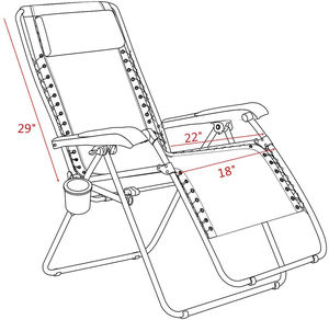 Silla Reclinable Ajustable de <span class=keywords><strong>Gravedad</strong></span> <span class=keywords><strong>Cero</strong></span> Best Choice Products para Patio, Piscina, Playa, <span class=keywords><strong>Tumbona</strong></span> - Product Image 5