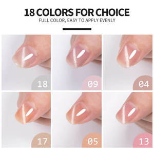 Private Label BOZLIN 15ml 18 colori Glitter riflettente nudo Soak Off Magnetic Cat Eye Nail Gel Polish - Product Image 2