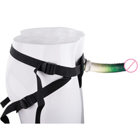 Consolador portátil realista, cinturón de pene de plástico en consolador de plástico con diseño de lujo para intimidad y juego lésbico