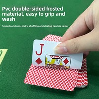 Wanquan Üreticisinin Bt Texas Lazer Oyun Kartları Su Geçirmez PVC Plastik Çift Taraflı Buzlu Dört Renkli 63x88mm 56 Kart