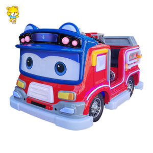 Double auto tamponneuse électrique sur le thème des pompiers pour enfants grandes roues équipement de conduite d'amusement aire de jeux parc marchés de nuit nouveau - Product Image 2