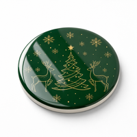 Sous-verre rond classique en céramique résistant à la chaleur, dessous de plat, support de pot, tapis de table, décoration de cuisine et de salle à manger, vente en gros
