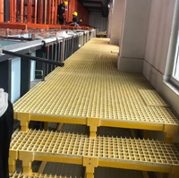 Grille en PRV (Plastique Renforcé de Fibre de Verre) Antidérapante pour Plateforme Industrielle