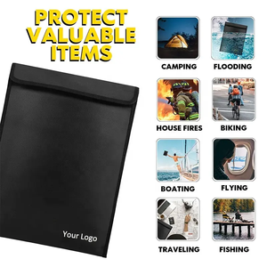 Carteras de Viaje Impermeables y Resistentes al Fuego <span class=keywords><strong>para</strong></span> Pasaportes, Organizador de Documentos y <span class=keywords><strong>Dinero</strong></span>, <span class=keywords><strong>Bolsa</strong></span> Larga <span class=keywords><strong>para</strong></span> Documentos Resistentes al Fuego, Venta al Por Mayor - Product Image 6