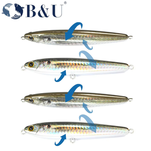 Señuelo de Pesca B&U JT25 de 95 mm y 28,8 g, Hundimiento, Impreso en 3D, Plástico Duro, Tipo Lápiz, para Agua Salada, Agua Dulce, Lago, Embalse, Lubina, Lucioperca - Product Image 3