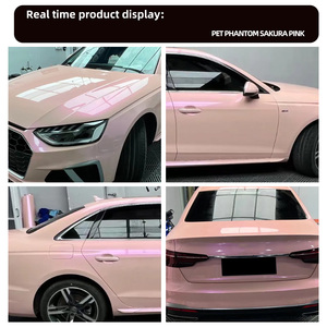 Film de protection de voiture rose corail en gros d'usine, auto-adhésif, protection <span class=keywords><strong>UV</strong></span> 99%, changeant de couleur, anti-rayures, auto-réparateur, en PVC - Product Image 3