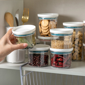Food Storage Containers Airtight Plastic Jars For Grains Snacks Kitchen Refrigerator Cylinder With Lid 3905B - Product Image 3