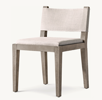 SELLE Français Minimaliste Art Déco Intérieur Cuisine Chêne Ensembles De Salle À Manger Style Américain Hôtel Restaurant Banquet Tissu Salle À Manger Côté Chaise