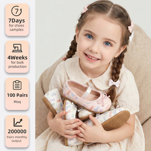 <span class=keywords><strong>Ballerine</strong></span> Bianche Colorate con Fiocco <span class=keywords><strong>per</strong></span> Bambina, Scarpe Mary Jane <span class=keywords><strong>per</strong></span> Bambini con Motivo Brogue e Chiusura Elastica <span class=keywords><strong>per</strong></span> Primavera Autunno Uso Quotidiano - Product Image 2