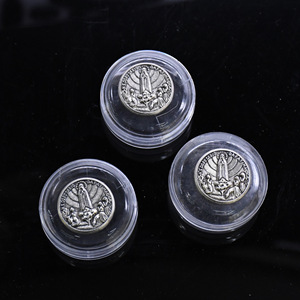 Fatima Metal Plastic <b>Box</b> Mini Rosary <b>Empty</b> Packaging <b>Gift</b> <b>Box</b> With Metal Sheet 2x3.5cm Lightweight Jewelry Case - Product Image 2