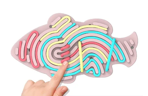 Gioco Sensoriale Educativo a Forma di Pesce, Giocattolo Antistress in Silicone per lo Sviluppo Intellettuale dei <span class=keywords><strong>Bambini</strong></span>, per Scuola e Casa - Product Image 2