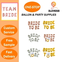BLN Wholesale Bride to Be Balloons Gold Foil Letter Balloon Set Ring Engagement for Bridal Shower Party Decorations