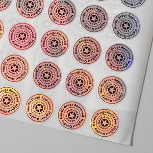 Proveedor chino, mejor <span class=keywords><strong>precio</strong></span>, impresión UV, pegatinas azules plateadas brillantes, etiquetas adhesivas de vinilo para botellas - Product Image 4