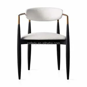 Chaise de salle à manger au Design classique, meuble d'intérieur et de cuisine, avec bras, nouveau Design