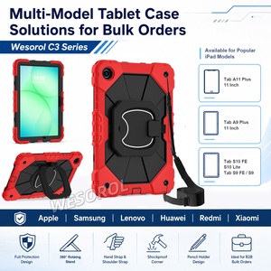 Étui antichoc intégral WESOROL pour <span class=keywords><strong>Samsung</strong></span> Tab A11 Plus 11 2025 Tab A9 Plus 11 2023 avec support rotatif et bandoulière - Product Image 3