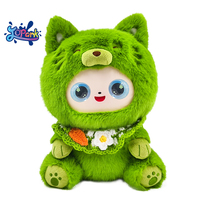 Jouets éducatifs en peluche intelligents JOPARK Cutie Soft AI avec des yeux LED émotionnels, adorables poupées en peluche AI en forme de chat