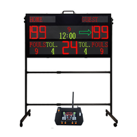 Papan Skor Digital LED Besar 1 Meter YIZHI Multisports Bekas untuk Bola Basket, Sepak Bola, Bola Voli, Bulu Tangkis, Tenis Meja