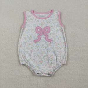 RTS Coquette Bows - Ropa de Bebé con Bordado, Mono de Burbujas para Niñas Pequeñas, Informal, para Recién Nacidos, 95% Algodón, 5% Elastano - Product Image 2