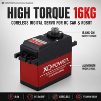 Moteur numérique sans balais haute performance pour voiture RC et robot, XQ-S4116F, 16 kg, alliage titane-aluminium, étanche, 7.2-8.4V