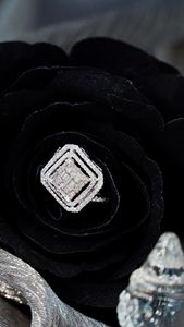 Xinfly Wholesale 18k White Gold 1ct Natural Diamond Square Shape EngagementRing Fine Custom Jewelry - Product Image 5