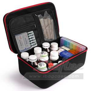 Scatola di pronto soccorso vuota organizzatore di pillole con guscio duro personalizzato in fabbrica - Product Image 2