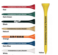 Offres Spéciales : Tees de Golf en Bambou Durables, Logo Personnalisé, Bois Naturel, OEM, Impression en Gros, Accessoire de Golf Coloré, Direct Usine