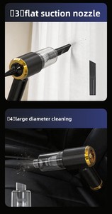 Powerful Cordless Handheld Car <b>Vacuum</b> Cleaner, <b>Portable</b> Mini Dust Collector for Car & Desktop Home Use - Product Image 4